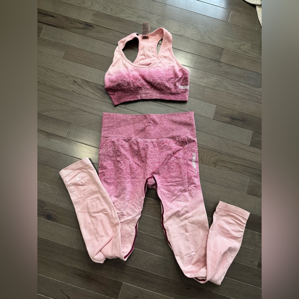 Gym shark ombre workout set